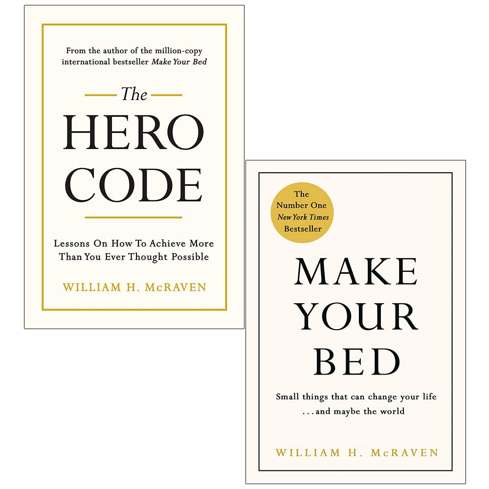 William H. McRaven 2 Books Collection Set - The Hero Code and Make Your Bed - Hardback