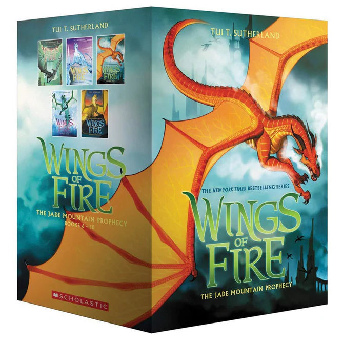 Wings of Fire The Jade Mountain Prophecy Books 6-10 by Tui T Sutherland - 5 Book Paperback Set for Ages 8-12