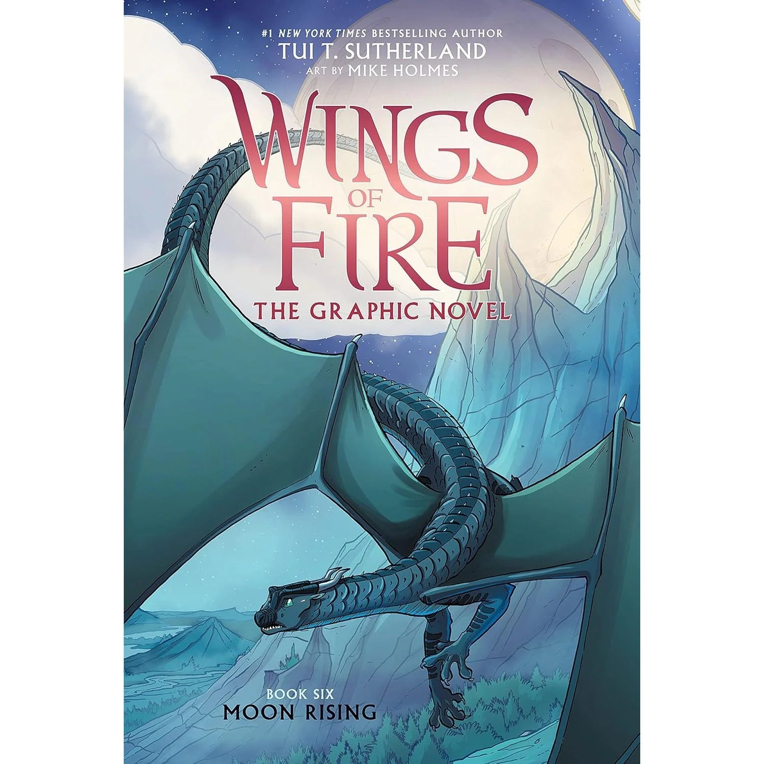 Wings of Fire: Moon Rising Graphic Novel 6 by Tui T. Sutherland - paperback cover, ages 8-12