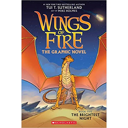 Wings of Fire: The Brightest Night graphic novel #5 by Tui T. Sutherland, illustrated by Mike Holmes - Ages 8-12 Paperback cover