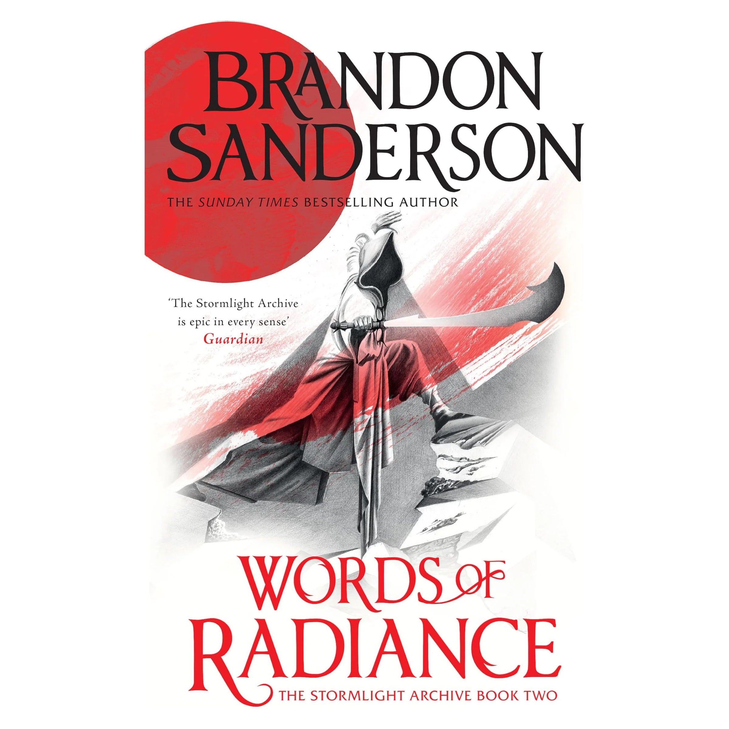 Words of Radiance by Brandon Sanderson, Stormlight Archive Book Two, Gollancz paperback front cover