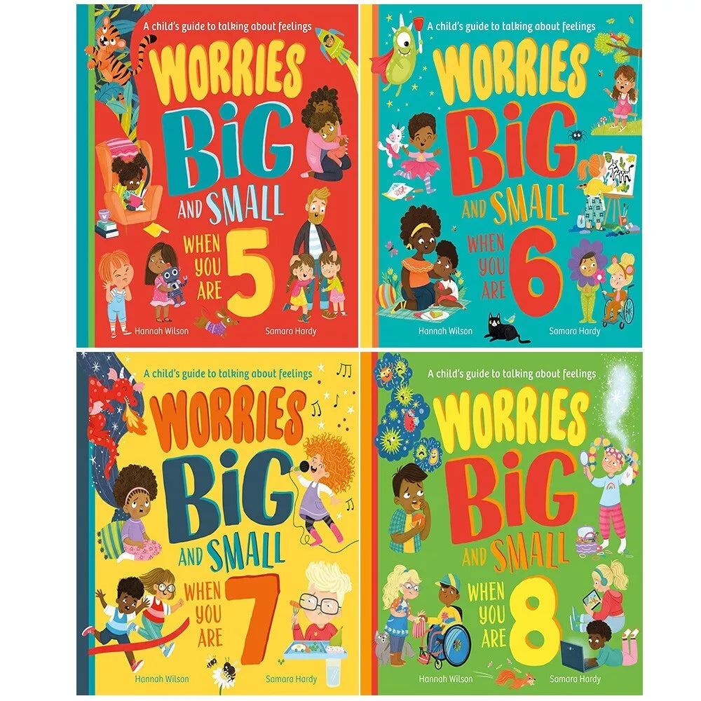 Worries Big and Small 4 Books Collection Set by Hannah Wilson and Samara Hardy - Paperback - Ages 5-8