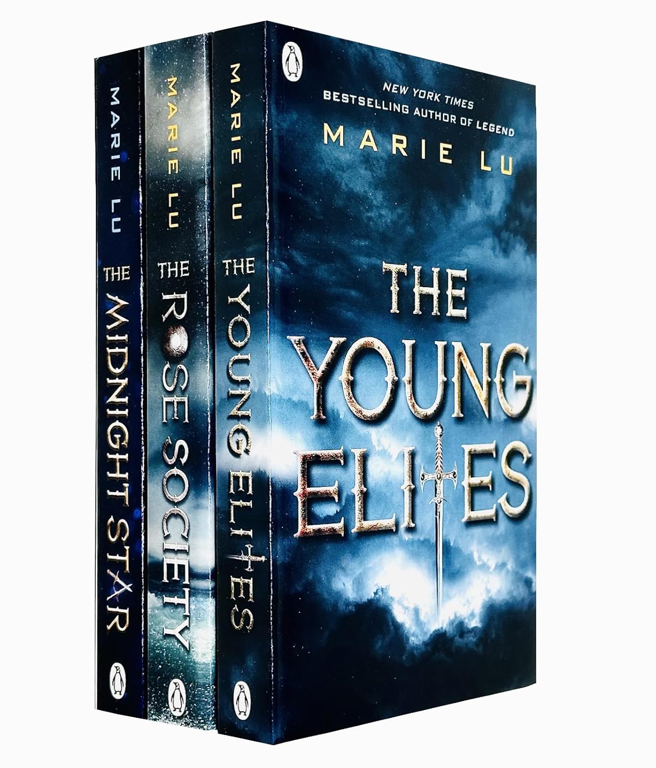 The Young Elites Trilogy 3 Books Collection Set by Marie Lu - The Young Elites, The Rose Society, The Midnight Star - Young Adult Paperback