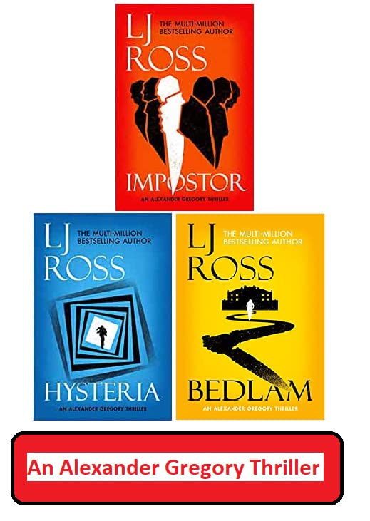 The Alexander Gregory Thrillers 3 Books Collection Set By LJ Ross, Impostor, Hysteria - Lets Buy Books