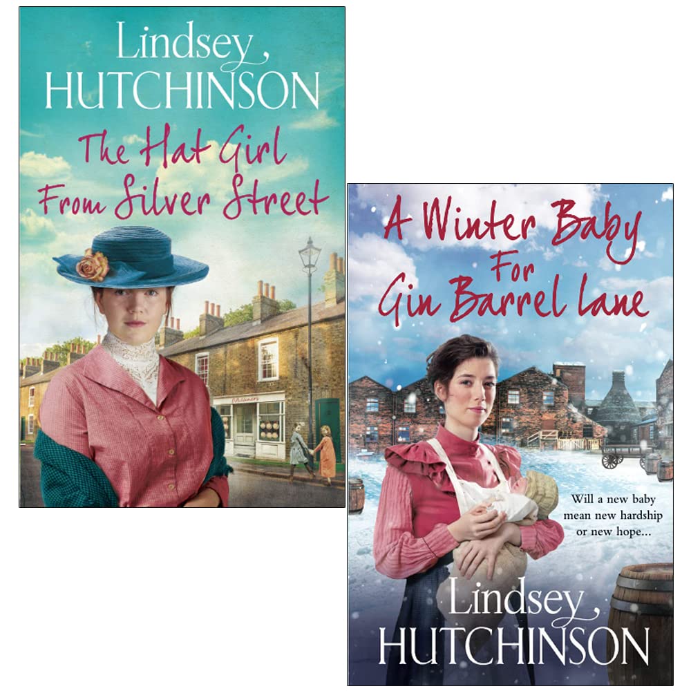 Lindsey Hutchinson Collection 2 Books Set, Hat Girl From Silver Street, A Winter Baby Gin - Lets Buy Books