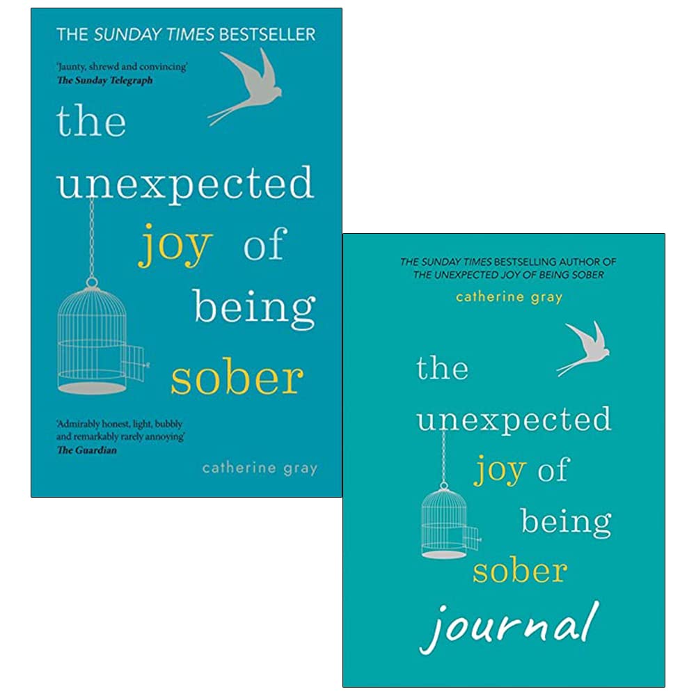 Catherine Gray 2 Books Collection Set (Unexpected Joy of Being Sober & Unexpected Joy of Being Sober Journal) - Lets Buy Books