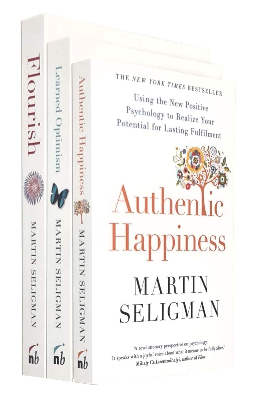 Martin Seligman 3 Books Collection Set, Flourish, Authentic, Optimism, Paperback - Lets Buy Books