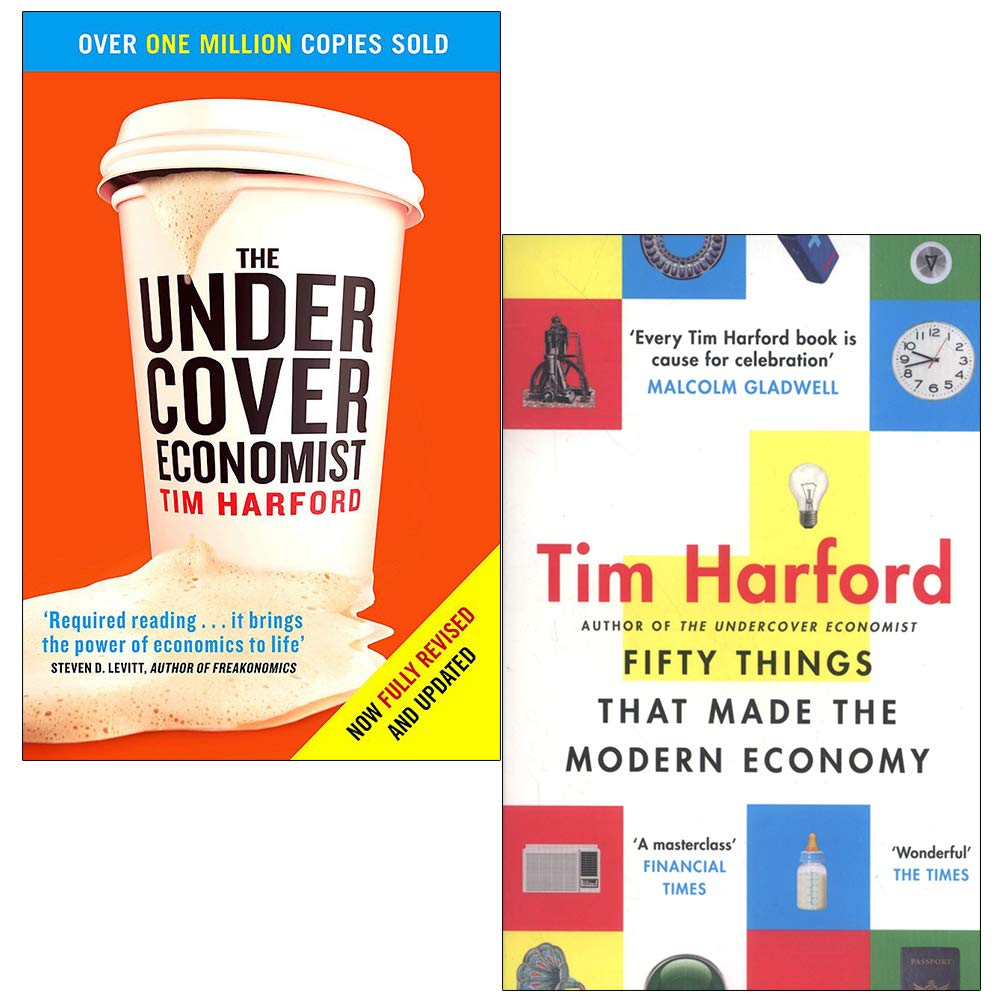 Tim Harford 2 Books Collection Set (Undercover Economist & Fifty Things) Paperback - Lets Buy Books