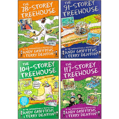 The Treehouse Storey Books 6 - 9 Collection Set by Andy Griffiths & Terry Denton - Lets Buy Books