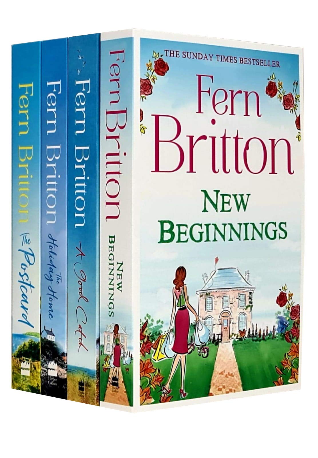 Fern Britton Collection 4 Books Set (New Beginnings, A Good Catch) Paperback - Lets Buy Books