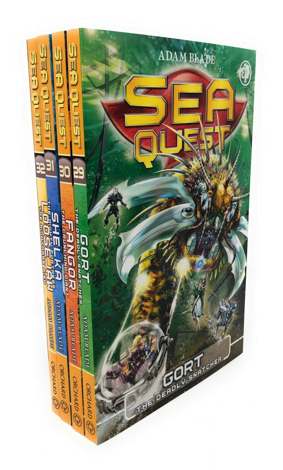 Sea Quest Series 8 Collection 4 Books Set by Adam Blade (Gort, Fangor, Shelka, Loosejaw) - Lets Buy Books