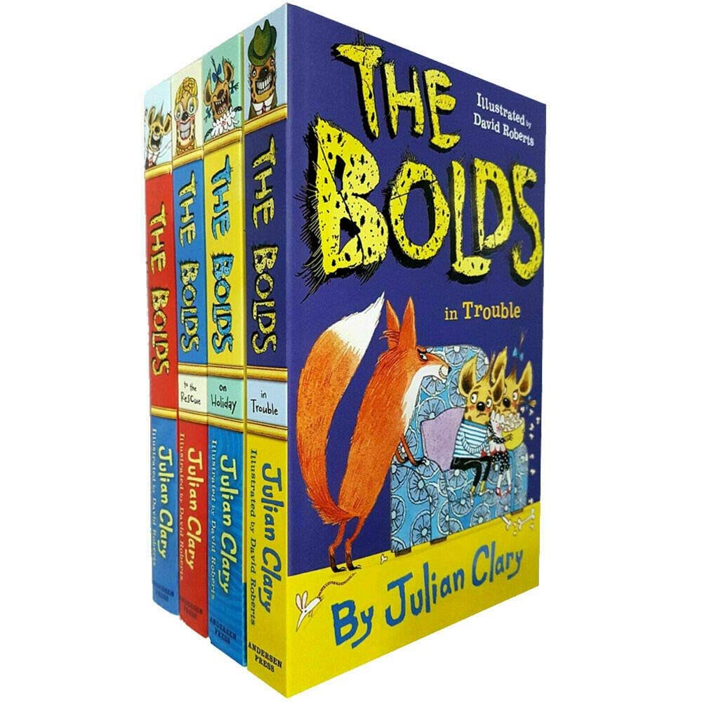 Julian Clary Collection 4 Books Set (The Bolds, The Bolds To The Rescue Paperback - Lets Buy Books