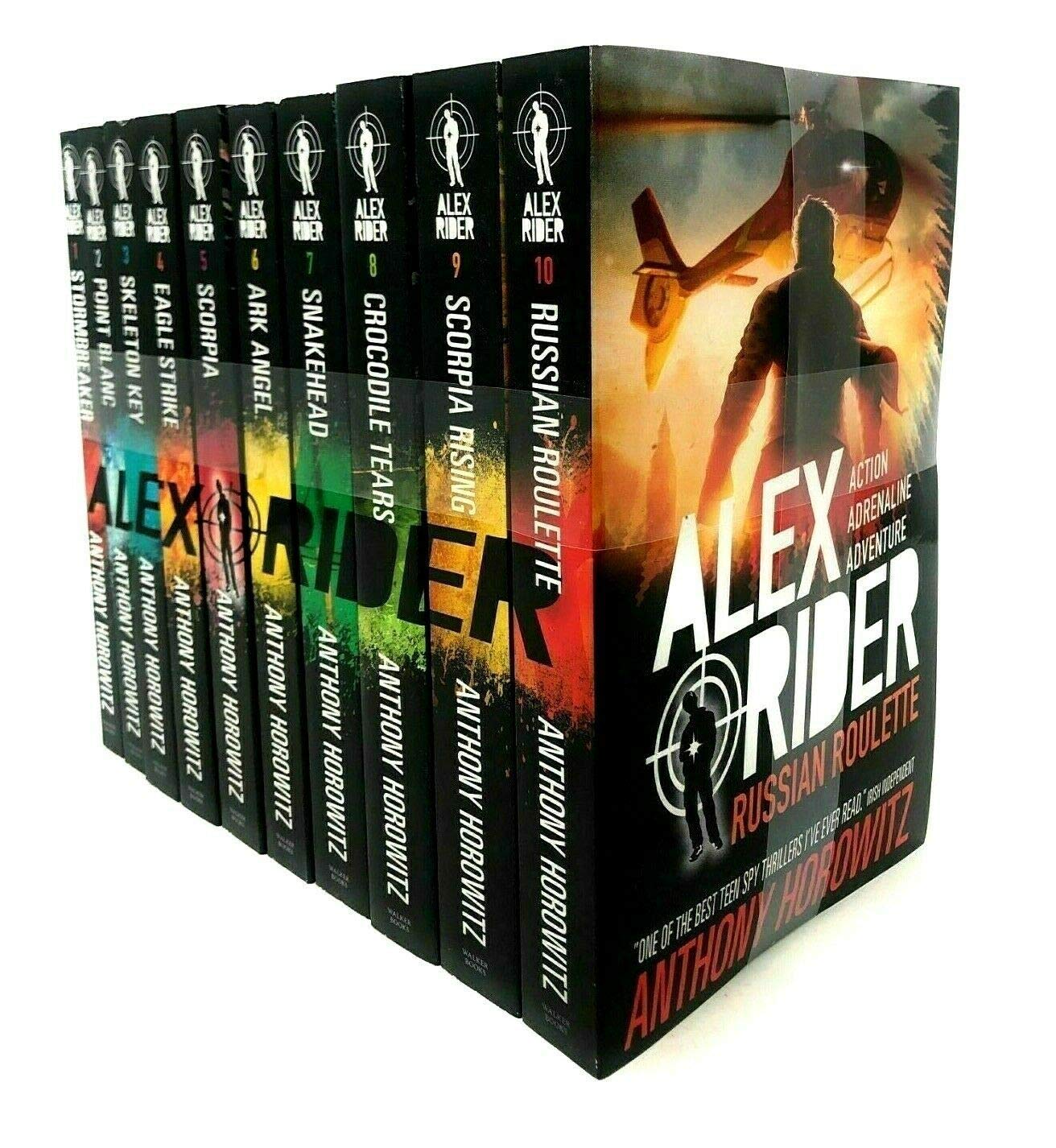 Alex Rider:The 10-Book Collection Set ( Action & Adventure ) Paperback (Russian Roulette) - Lets Buy Books