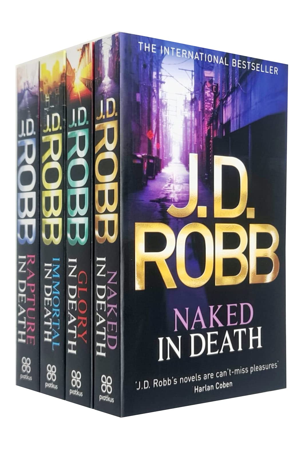 JD Robb In Death Series 1-4 Books Collection Set, Naked In Death, Glory In Death - Lets Buy Books