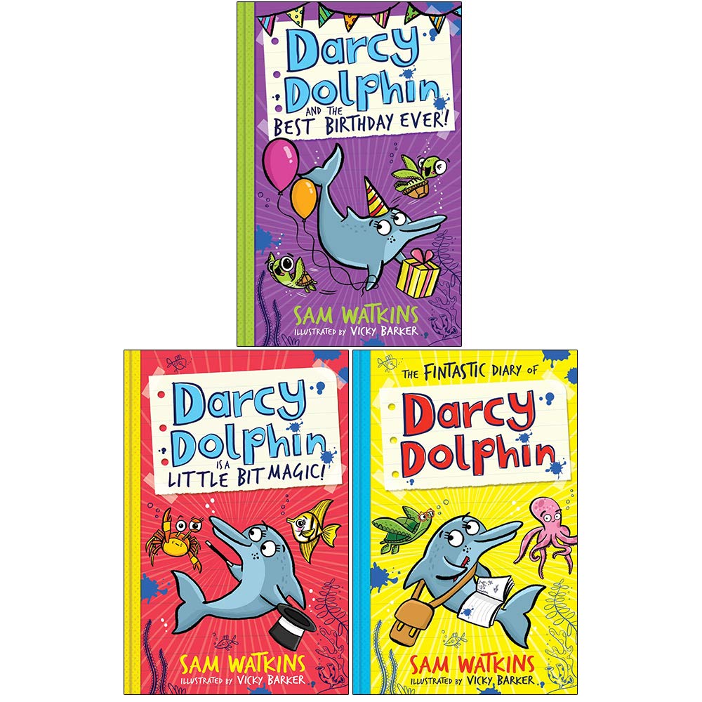 Sam Watkins Collection 3 Books Set (Best Birthday Ever, Fintastic Diary, Little Bit Magic) - Lets Buy Books