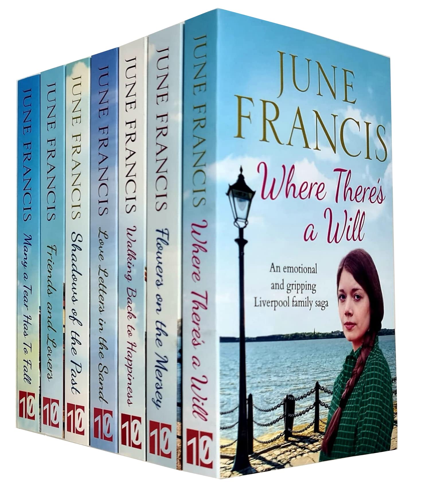 June Francis Collection 7 Books Set (Where Theres a Will, Flowers on the Mersey) - Lets Buy Books