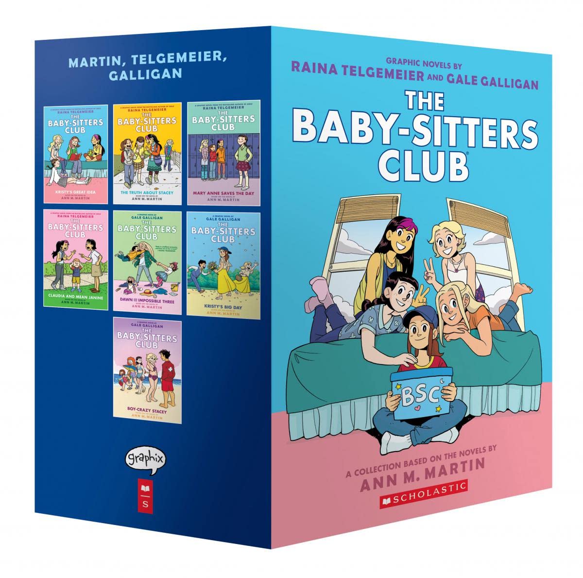 The Baby-Sitters Club Graphic Novels 1-7: A Graphix Collection Books Set Paperback - Lets Buy Books