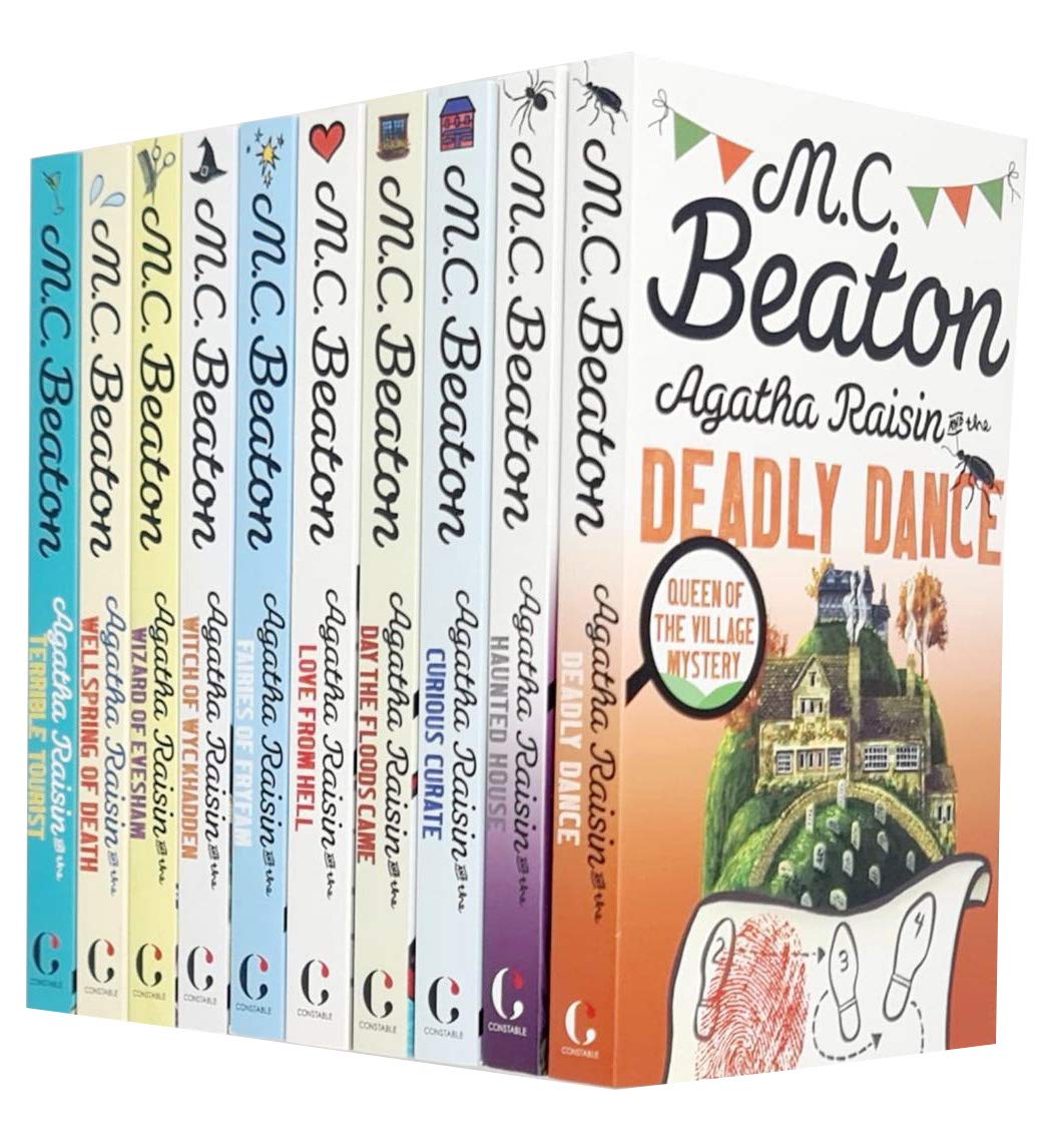 MC Beaton Agatha Raisin Series 10 Books Collection Set Deadly Dance, Haunted House - Lets Buy Books