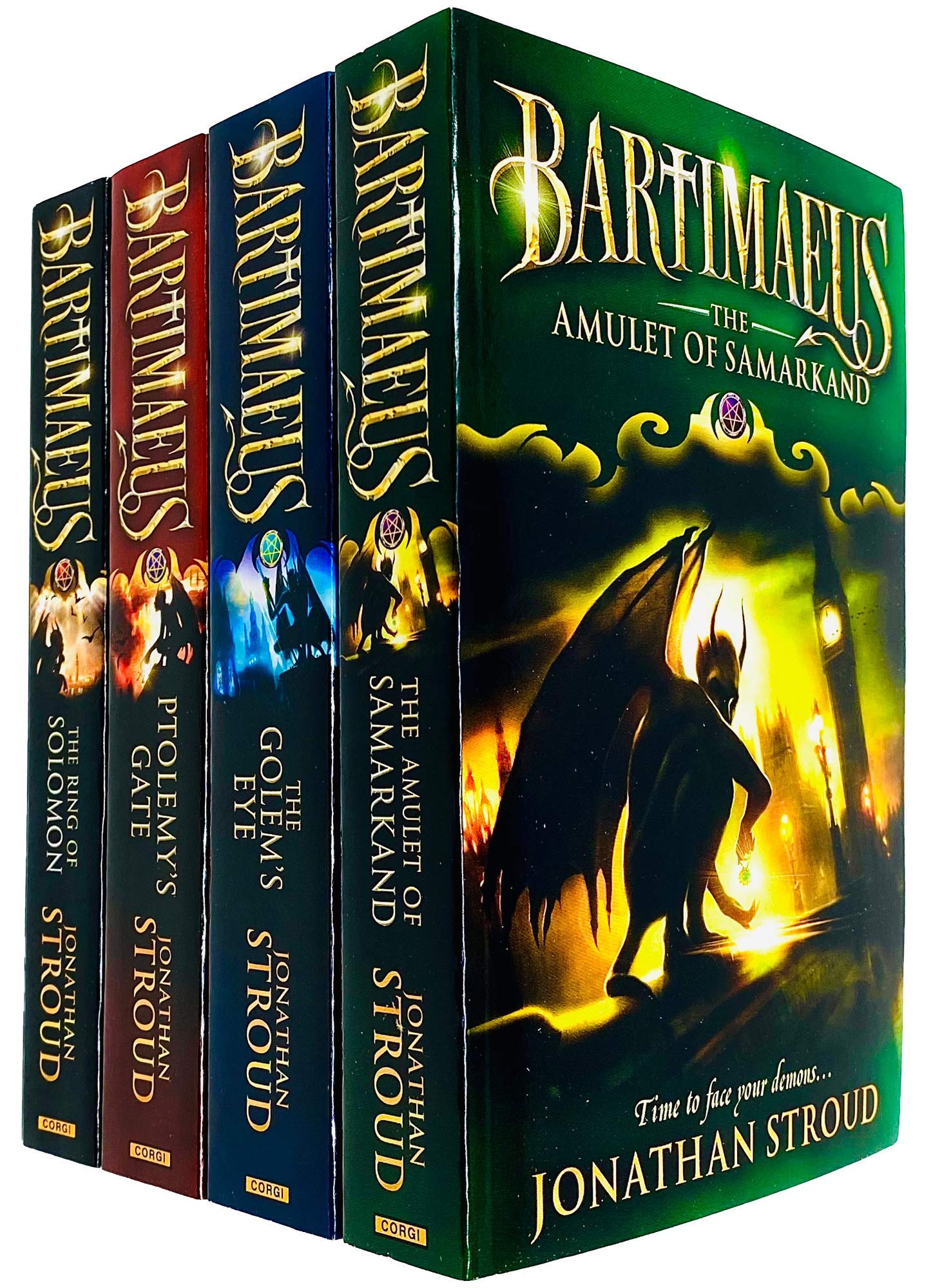 Jonathan Stroud The Bartimaeus Series 4 Books Collection Set Paperback ( Golem's Eye ) - Lets Buy Books