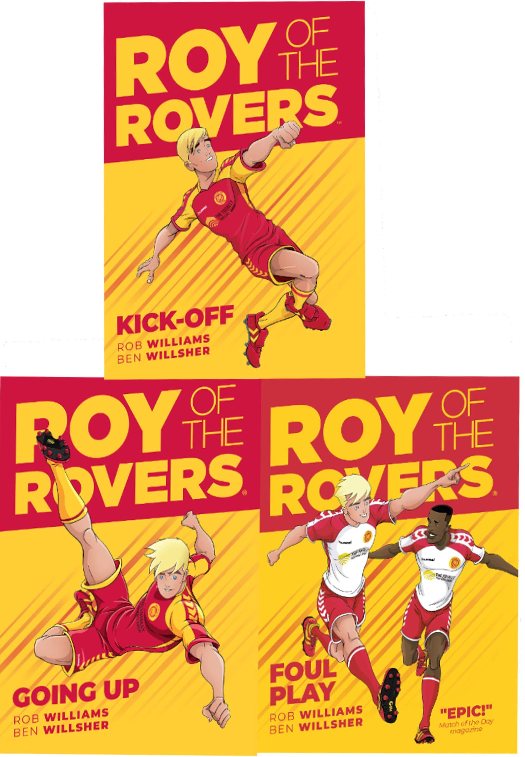 Roy of the Rovers Graphic Novl 3 Books Collection Set (Kick-Off, Foul Play, Going Up) - Lets Buy Books
