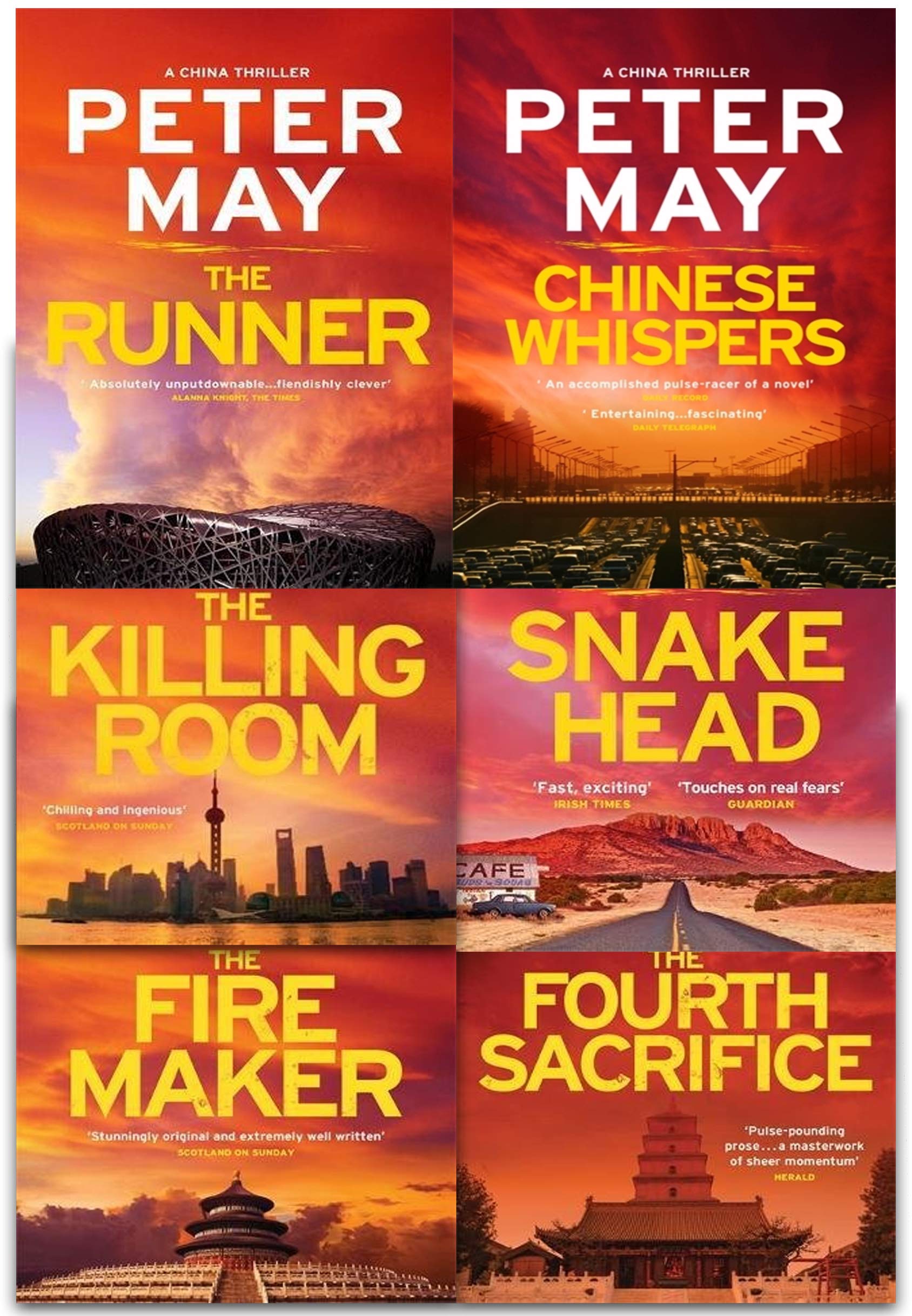 Peter May Collection, China Thrillers 6 Books Box Set (The Firemaker, Runner) Paperback - Lets Buy Books