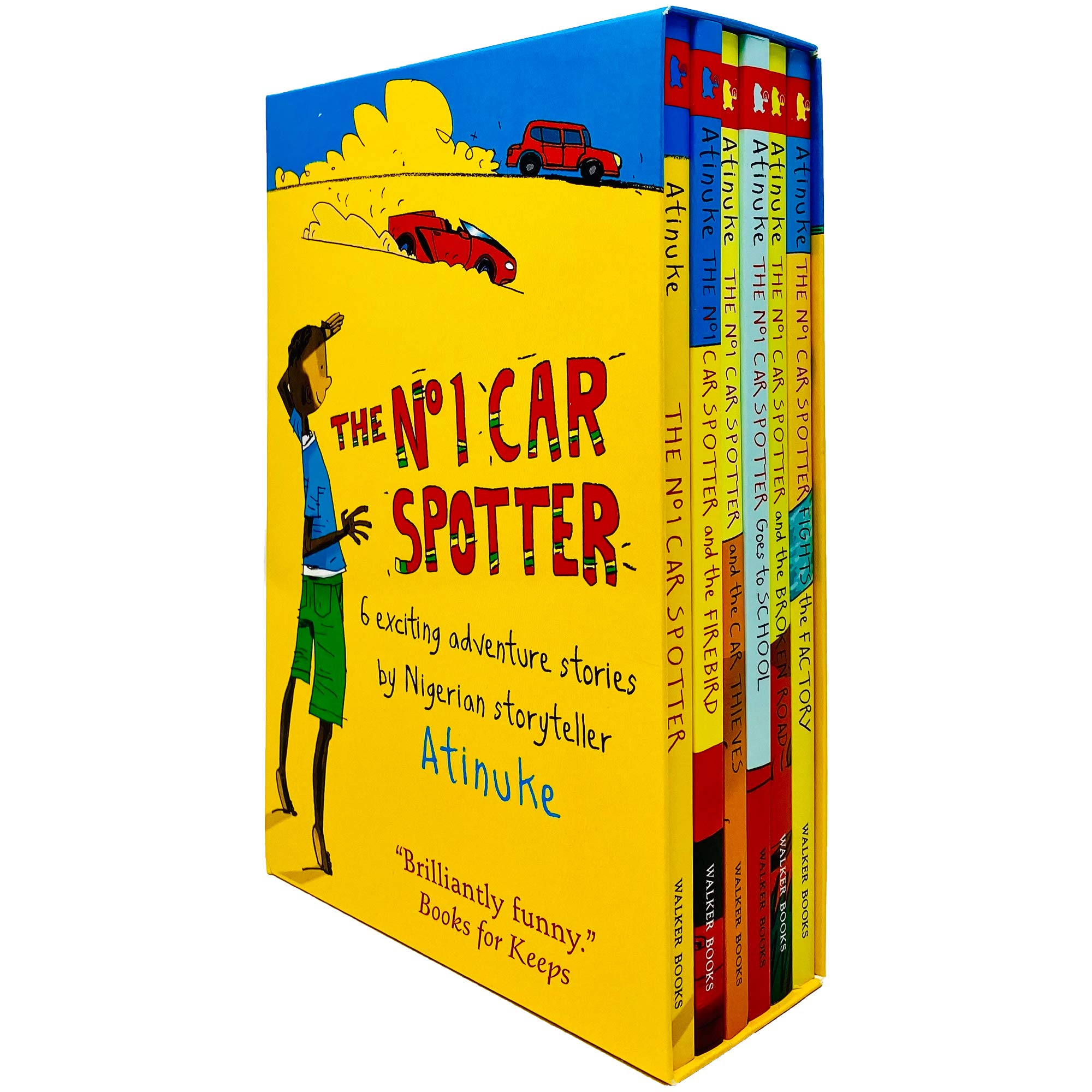 The No. 1 Car Spotter Series 6 Books Collection Box Set by Atinuke (Ages 7-9) Paperback - Lets Buy Books