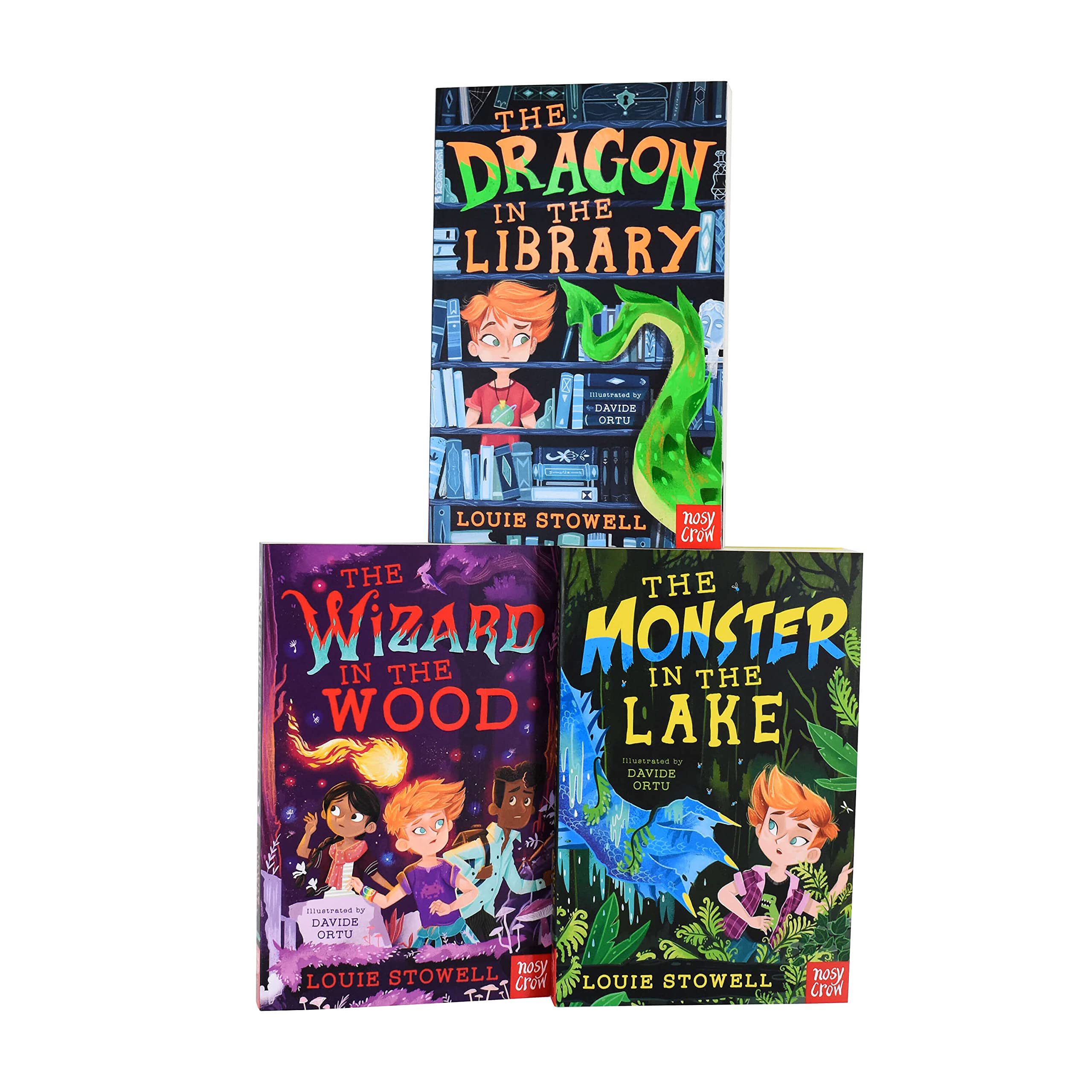 Kit the Wizard Series 3 Books Collection Set By Louie Stowell (The Dragon In The Library) - Lets Buy Books