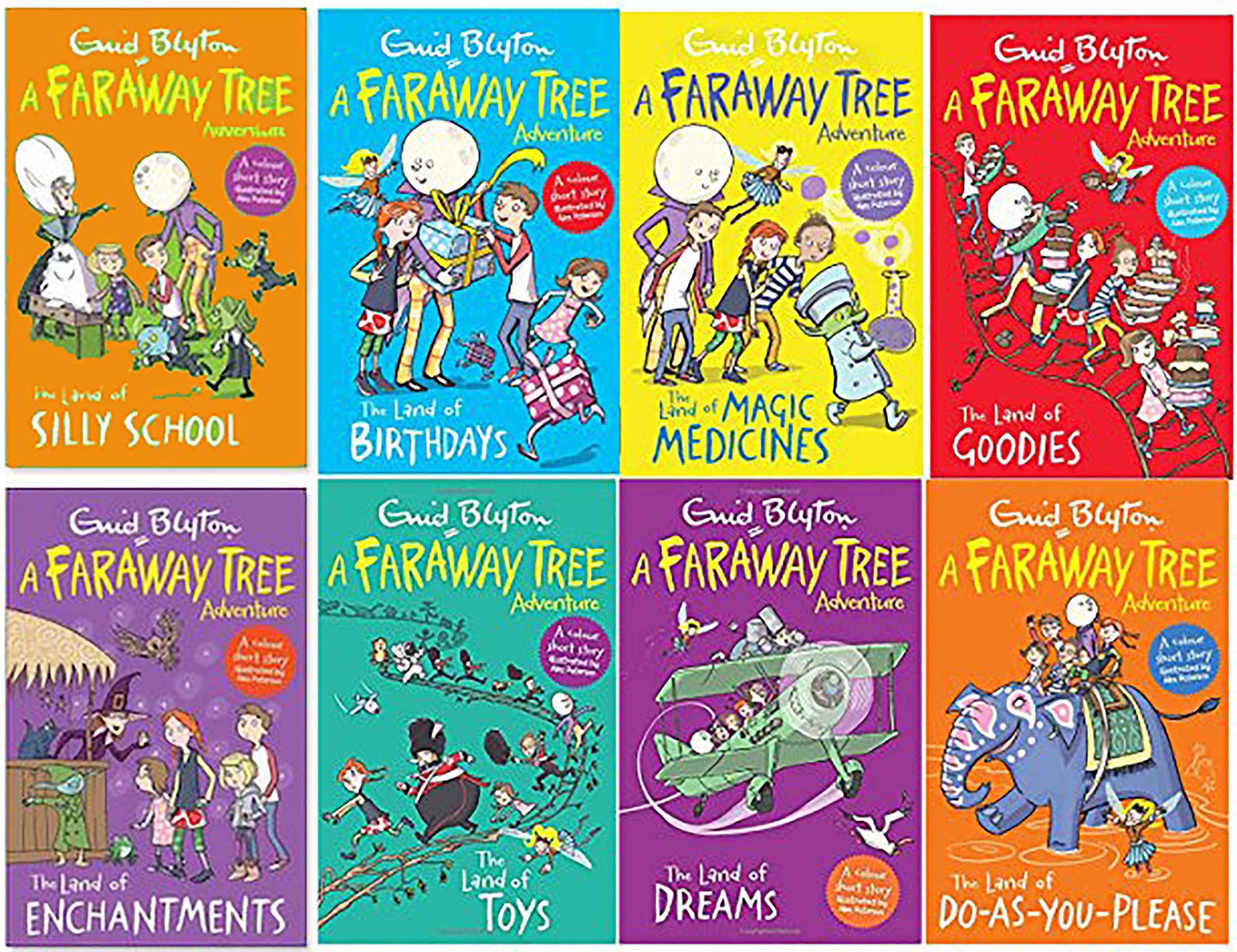 Faraway Tree Adventures 8 Colour Stories Books Collection Box Set by Enid Blyton - Lets Buy Books