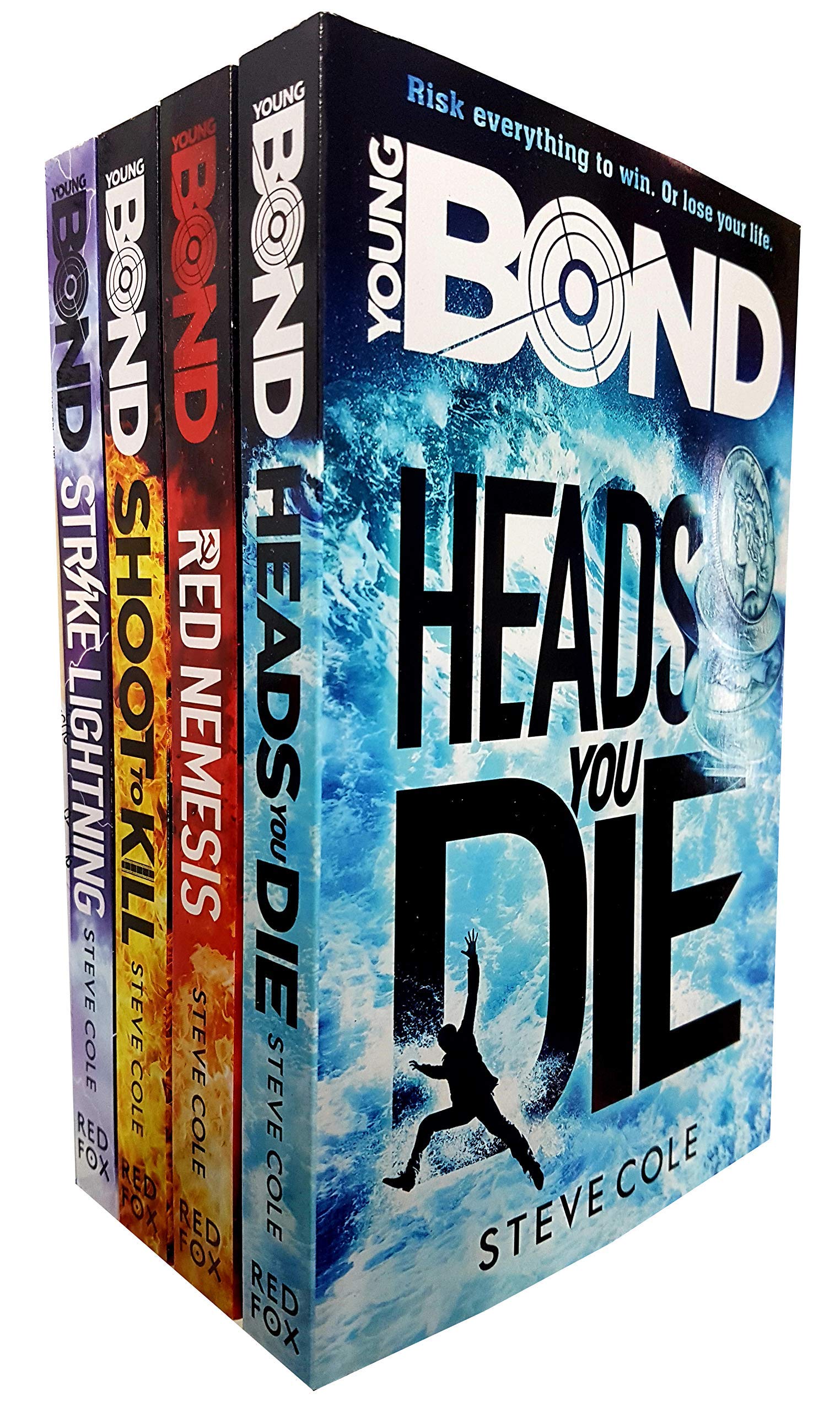 Young Bond Collection 4 Books Set by Steve Cole (Red Nemesis, Heads You Die) - Lets Buy Books