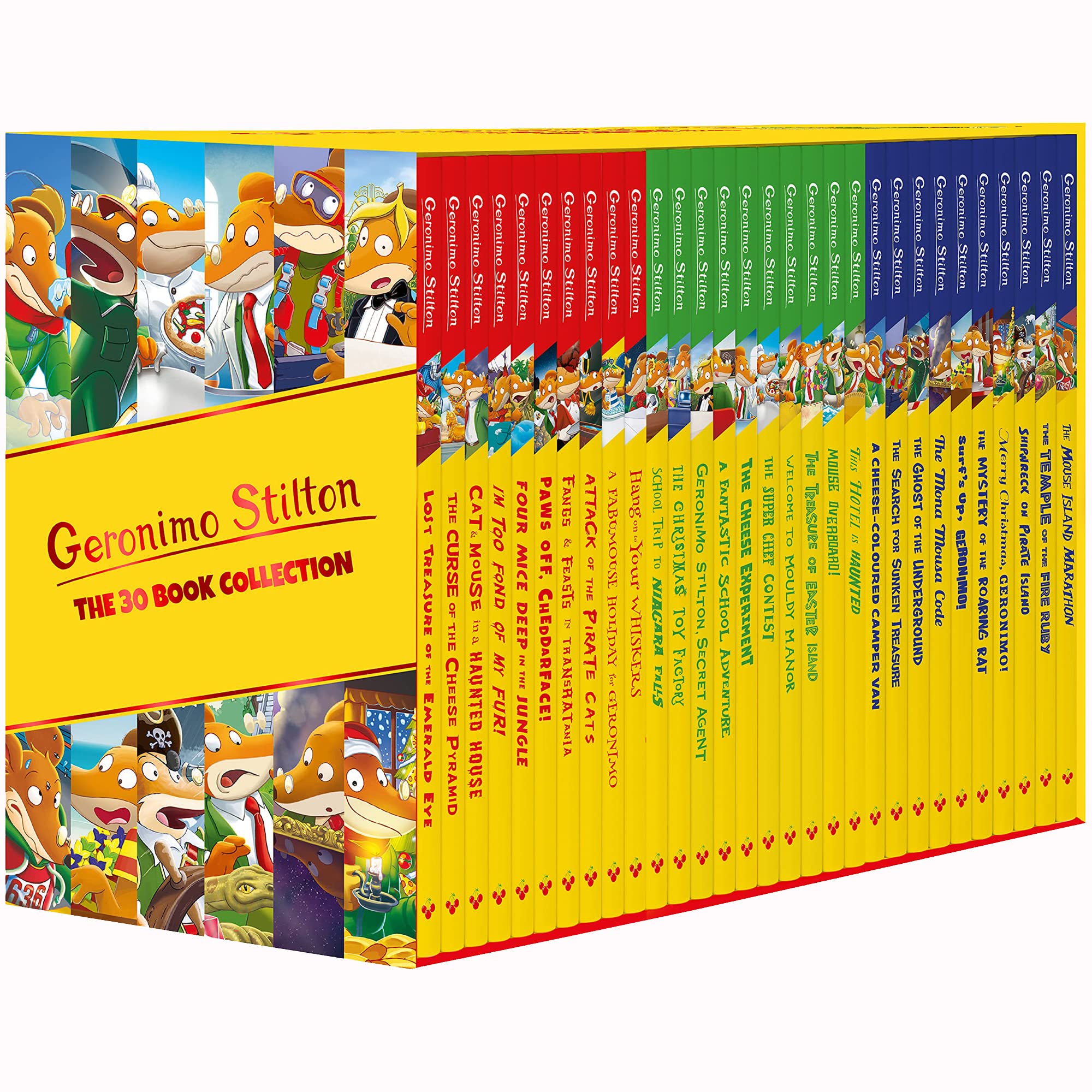 Geronimo Stilton The 30 Book Collection Box Set (Series 1, 2 & 3) Paperback - Lets Buy Books