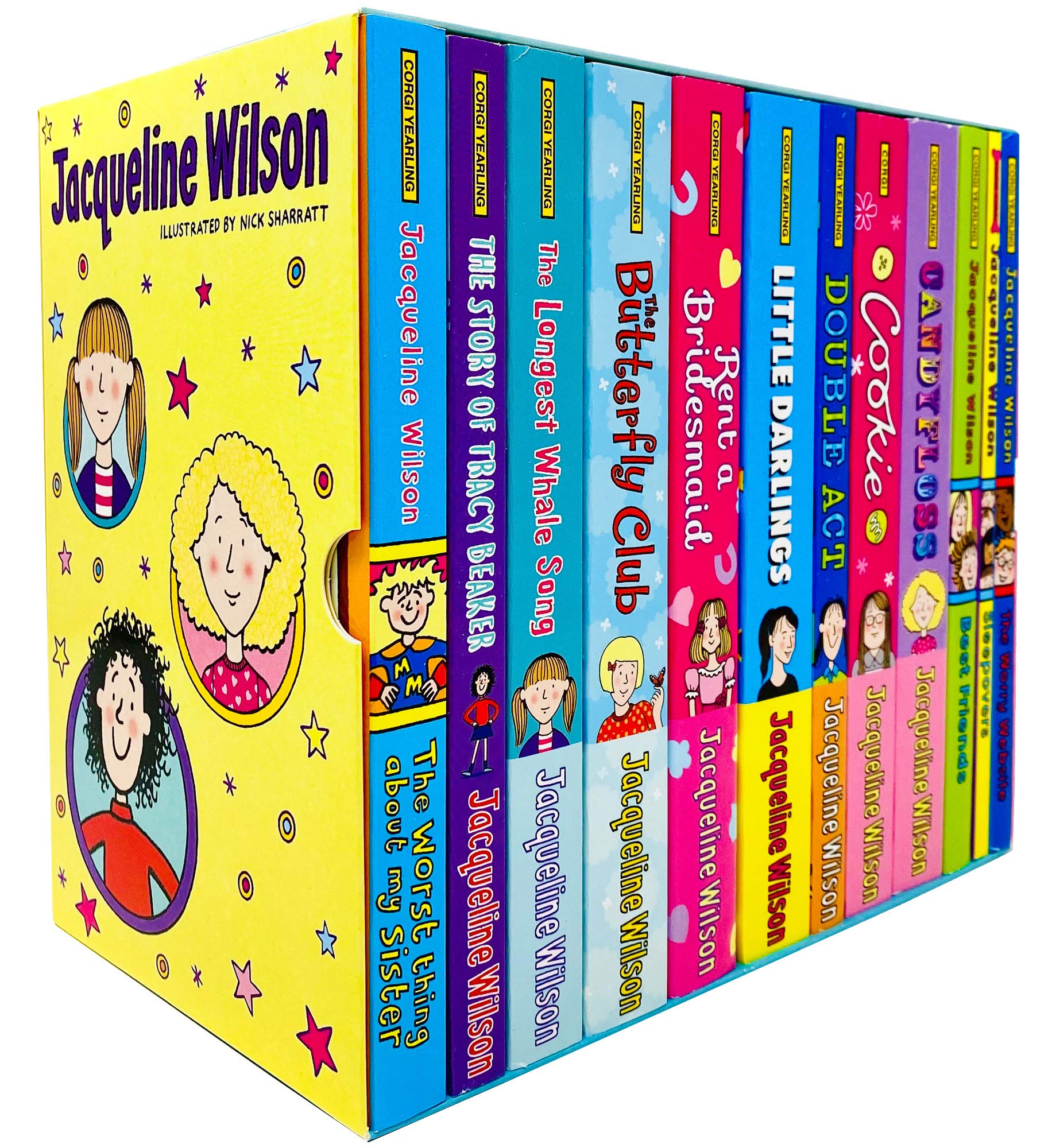 Jacqueline Wilson 12 Books Collection Box Set ( The Story of Tracy Beaker ) Paperback - Lets Buy Books