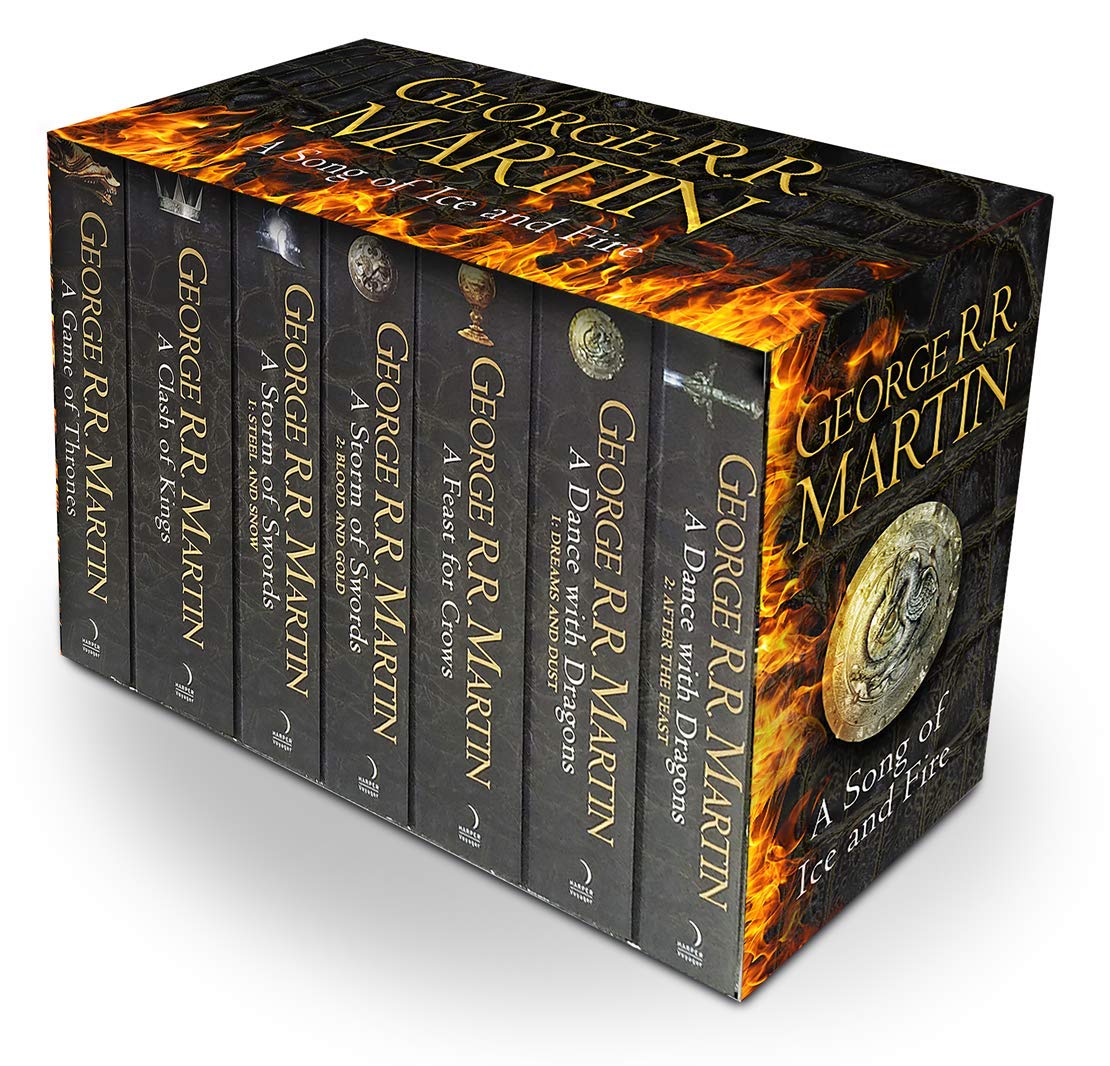 A Song of Ice and Fire 7 Books Collection Box Set by George R.R. Martin - Paperback Fantasy Set