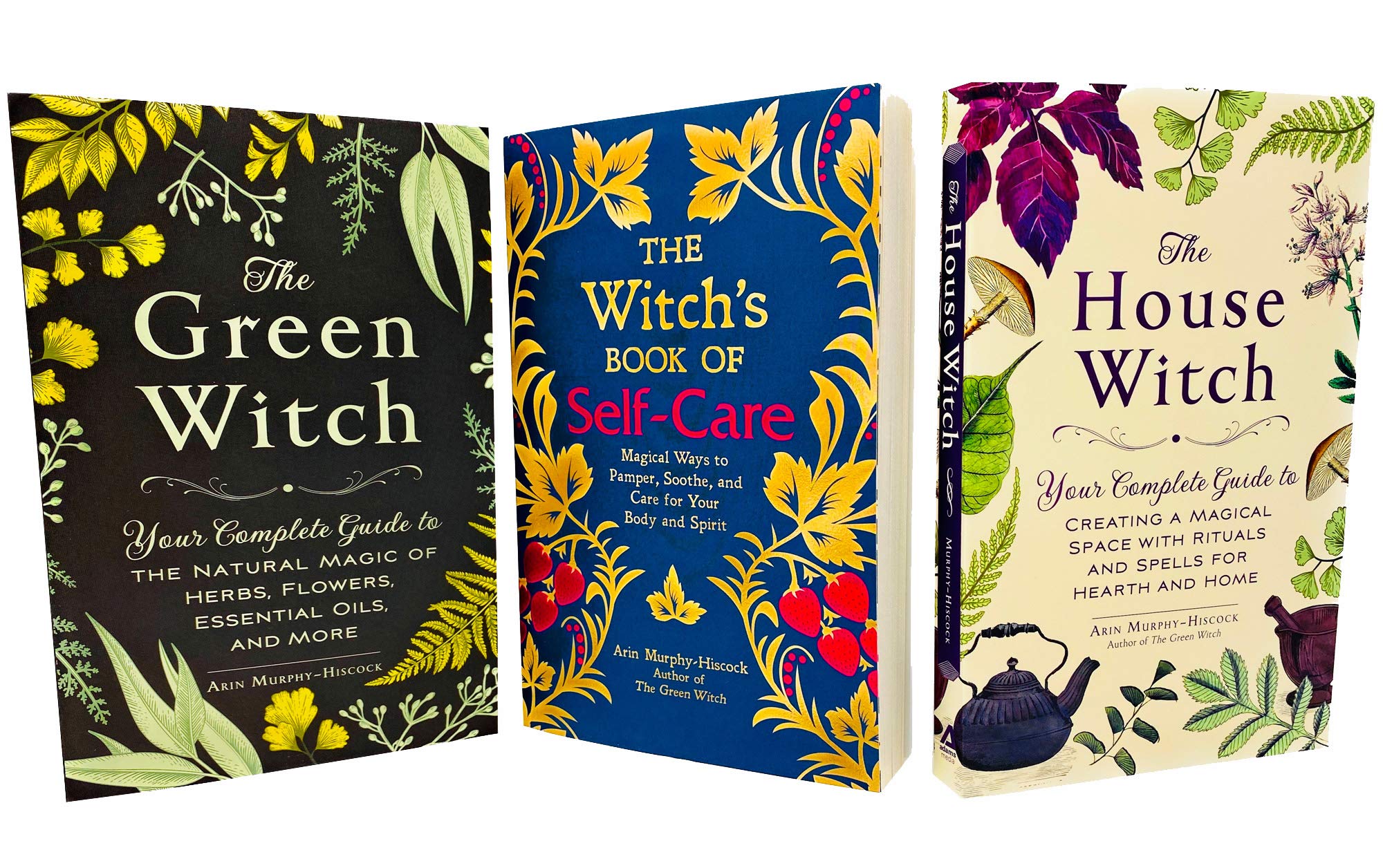 Arin Murphy-Hiscock 3 Books Collection Set - The Green Witch, The Witch's Book of Self-Care, The House Witch - Paperback