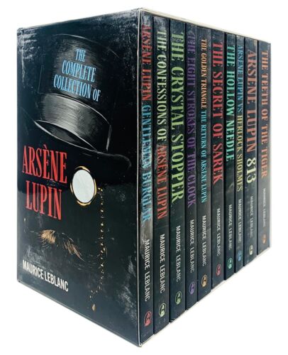 Arsene Lupin 11 Book Box Set by Maurice Leblanc - paperback classic crime fiction collection front cover