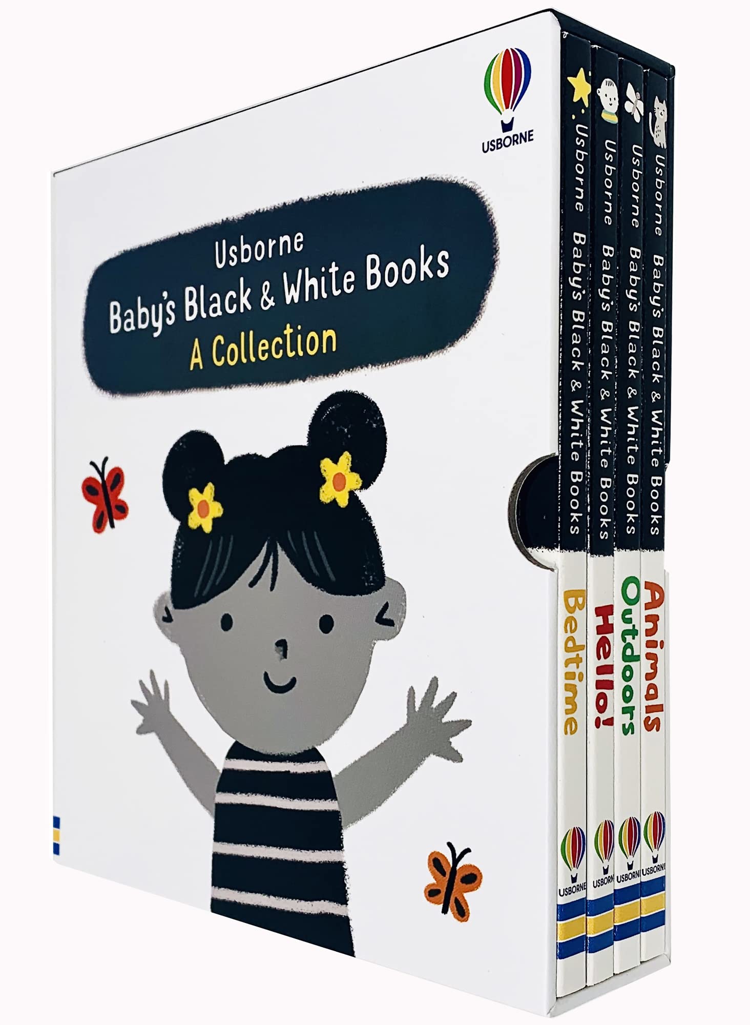 Usborne Baby's Black and White Books 4 Books Collection Set by Mary Cartwright - board book set for ages 0+ months