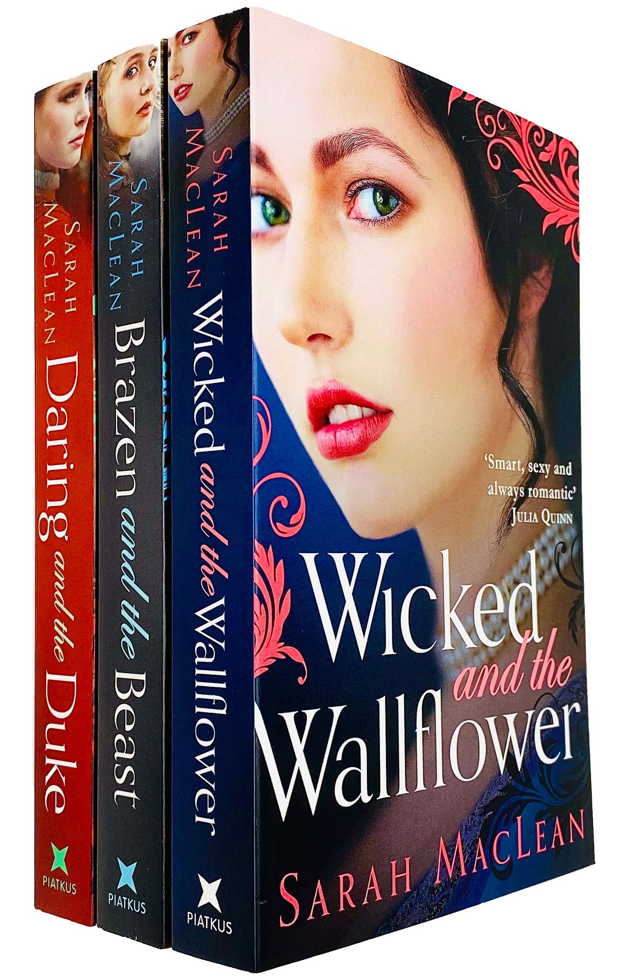 Bareknuckle Bastards Series 3 Books Collection Set by Sarah MacLean - Wicked and the Wallflower, Brazen and the Beast, Daring and the Duke - Paperback