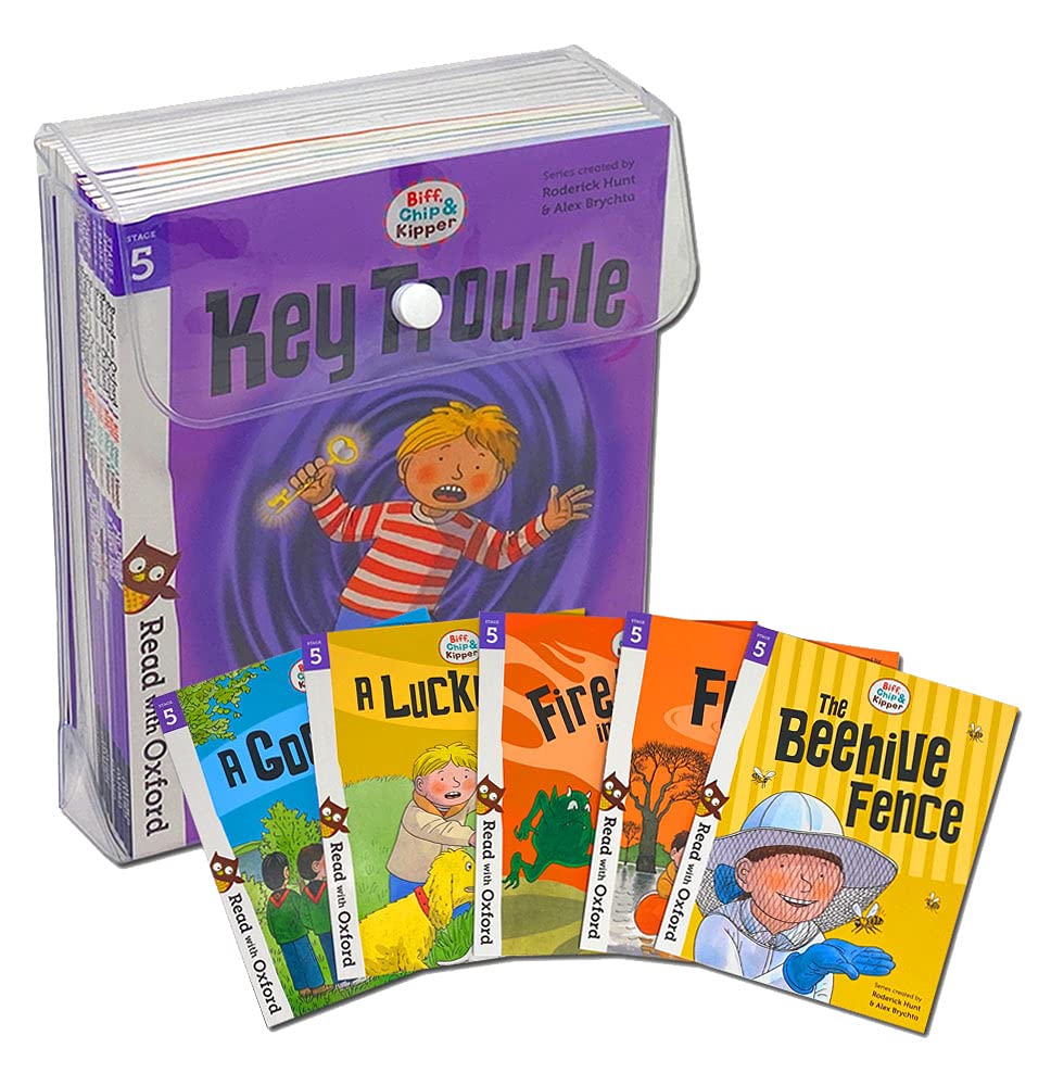 Biff, Chip and Kipper Stage 5 Read with Oxford 16 Books Collection Set - Ages 5-7 Paperback early reader storybooks