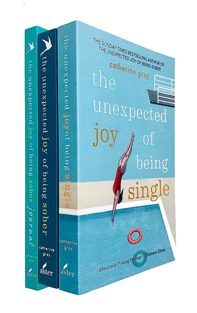 Catherine Gray Unexpected Joy 3 Books Collection Set paperback - Being Sober, Sober Journal and Being Single