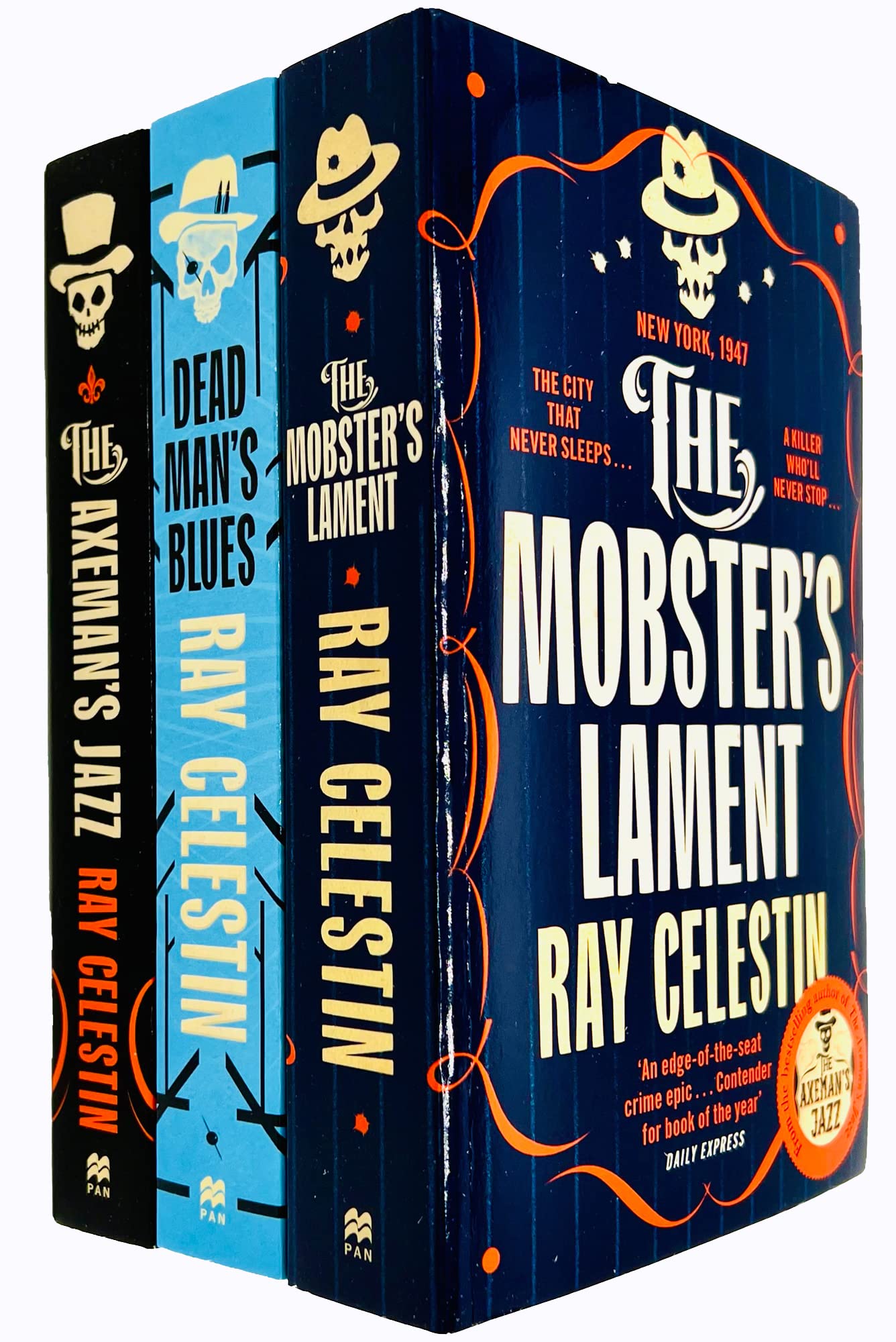 City Blues Quartet 3 Books Collection Set by Ray Celestin - The Axeman's Jazz, Dead Man's Blues, The Mobster's Lament - New Paperback Set