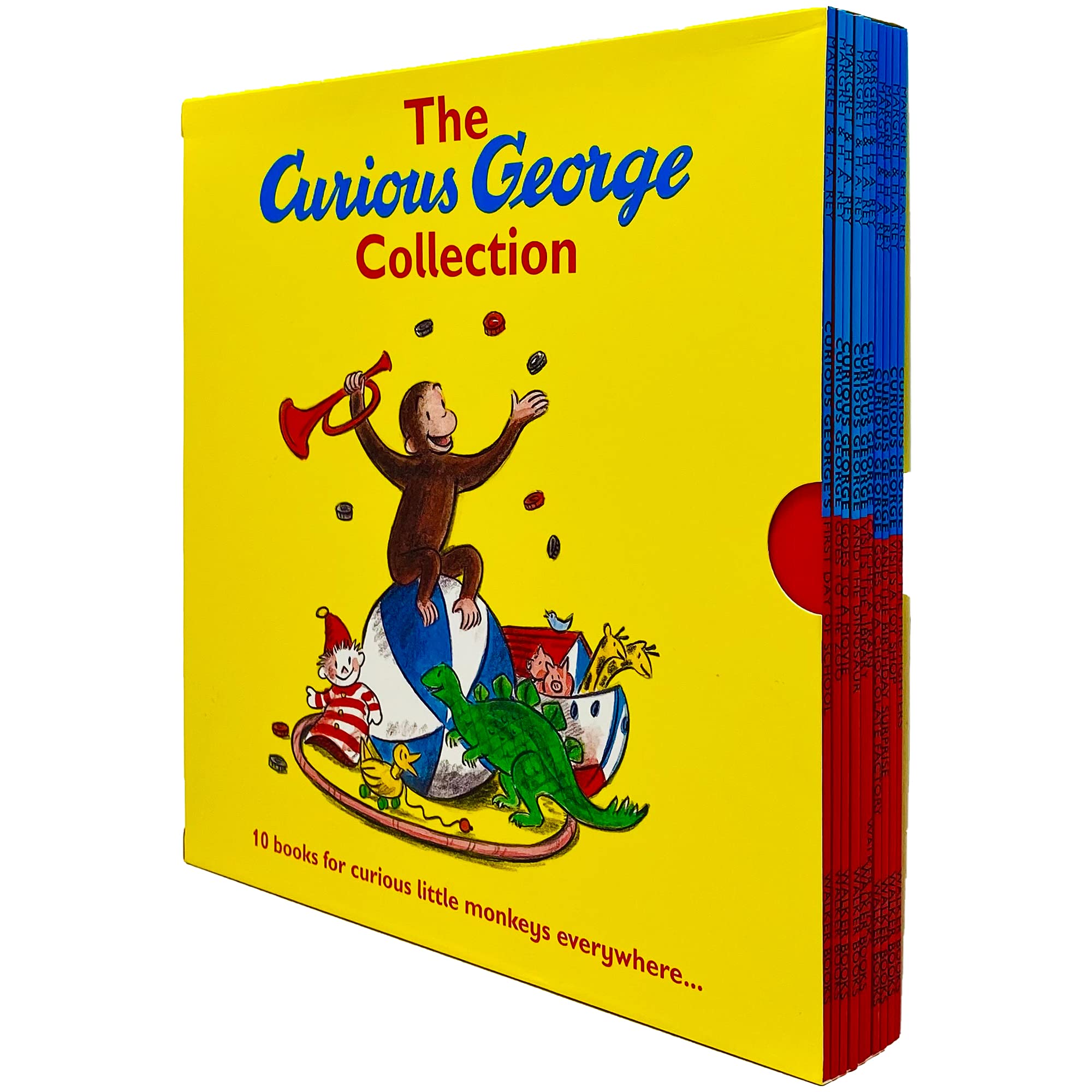 Curious George Collection Series Books 1-10 Box Set by Margret & H.A. Rey - Paperback - Ages 3-6
