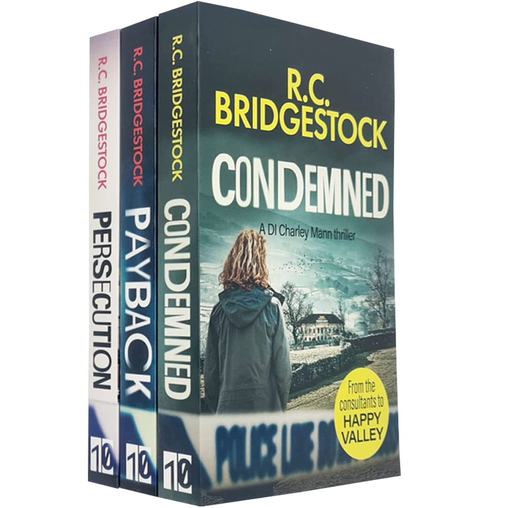 DI Charley Mann Crime Thrillers 3 Books Collection Set by R.C. Bridgestock - Condemned, Payback, Persecution - Paperback Crime Fiction