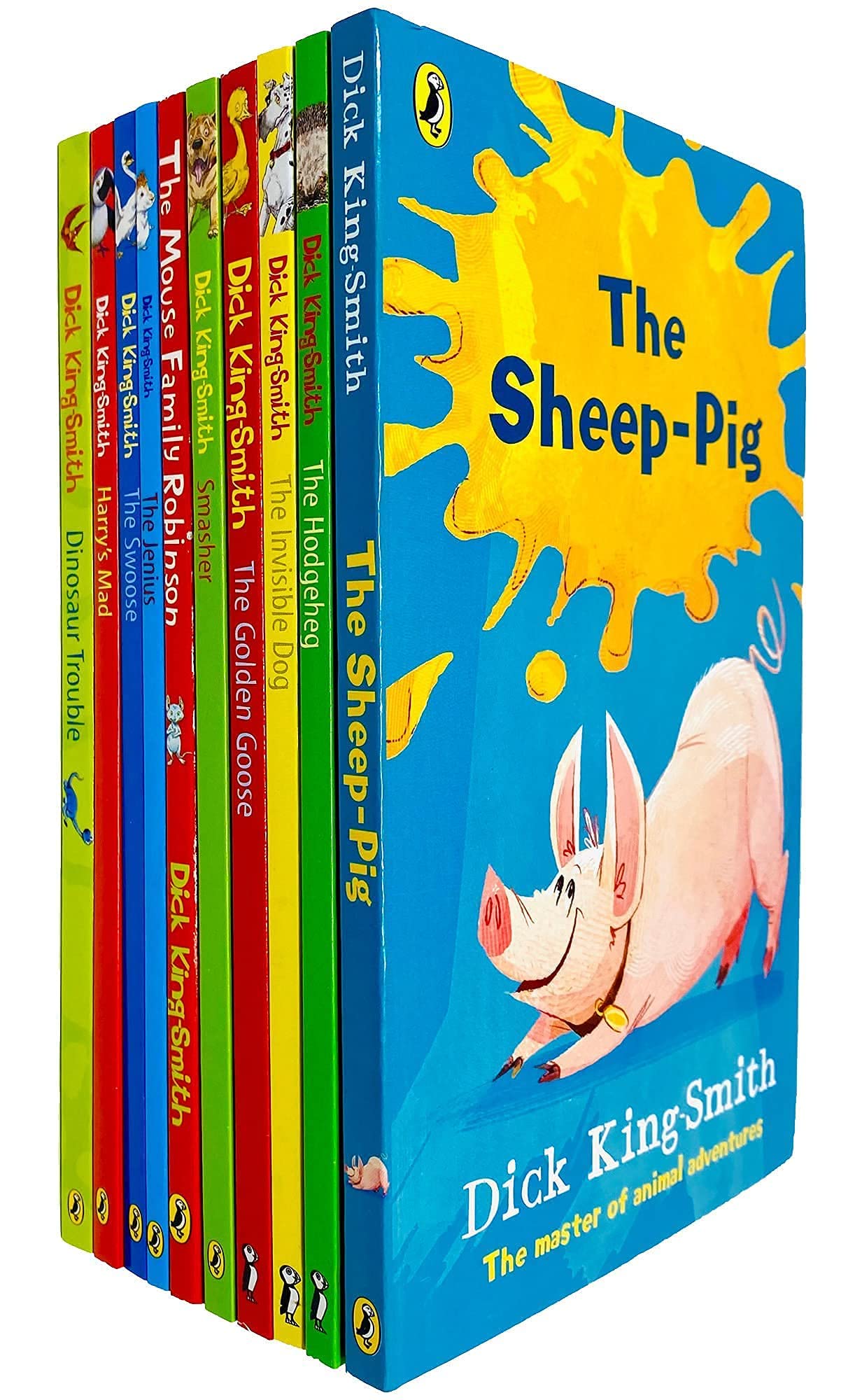 Dick King-Smith 10 Books Collection Set including The Sheep-Pig, The Hodgeheg and The Invisible Dog - Paperback Ages 7-9