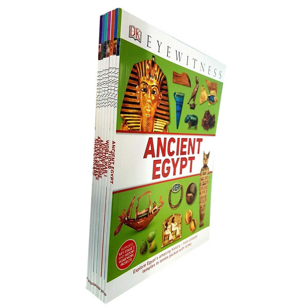 DK Eyewitness 7 Books Collection Set - Ancient Egypt, Tudor, Victorians, Ancient Rome, Ancient Greece, Shakespeare, World War I - Paperback - Ages 9-12
