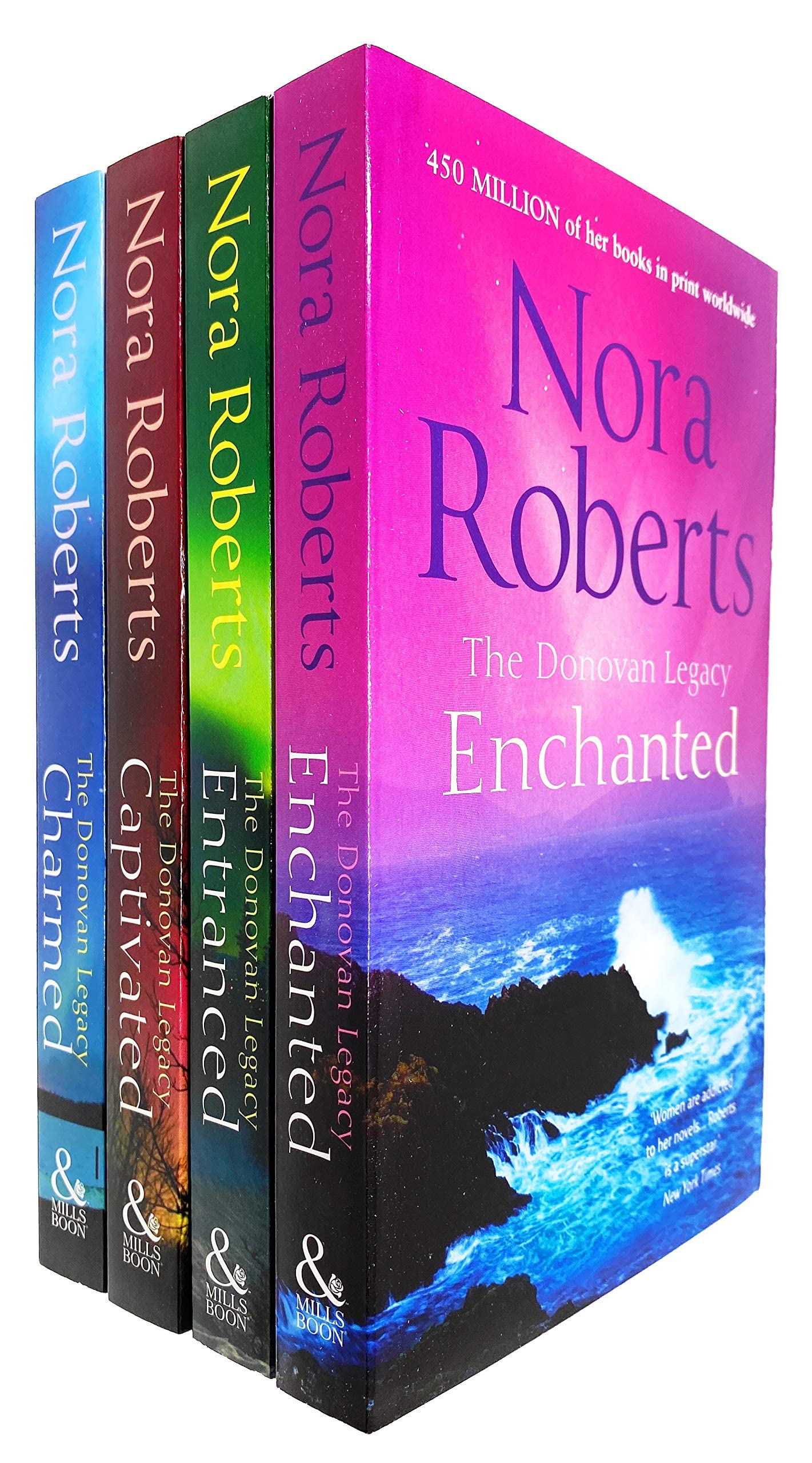 The Donovan Legacy Series by Nora Roberts 4 Books Collection Set (Captivated) - Paperback Romance Fiction