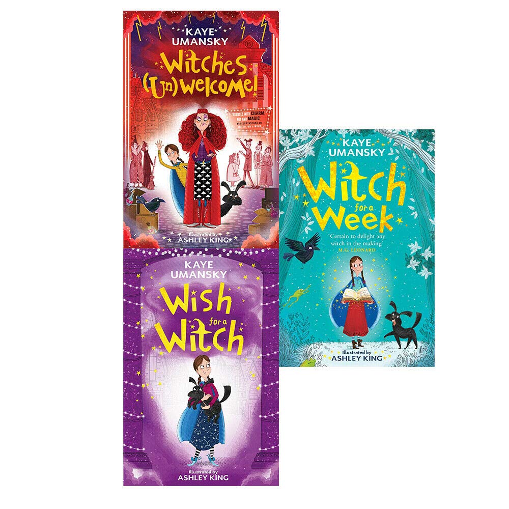 Elsie Pickles Series 3 Books Collection Set by Kaye Umansky - Witch for a Week, Wish for a Witch and Witches (Un)Welcome - paperback for ages 7-9