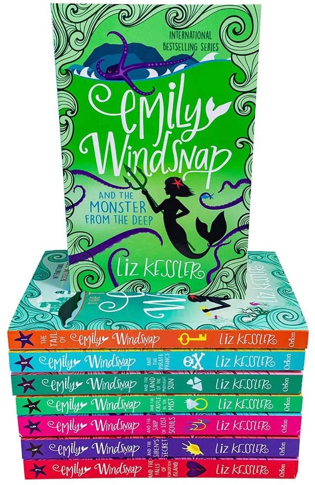 Emily Windsnap Series 8 Books Collection Set by Liz Kessler - Paperback front cover, ages 9-14