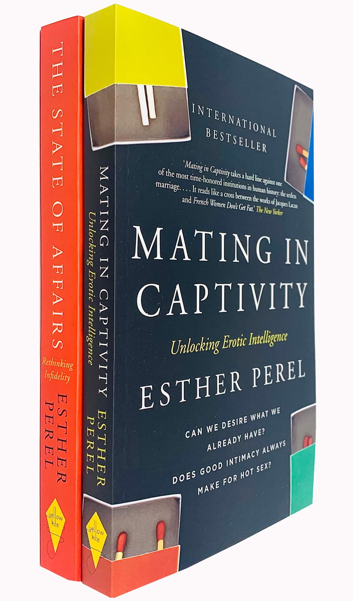 Esther Perel 2 book paperback set - Mating in Captivity and The State of Affairs - front cover