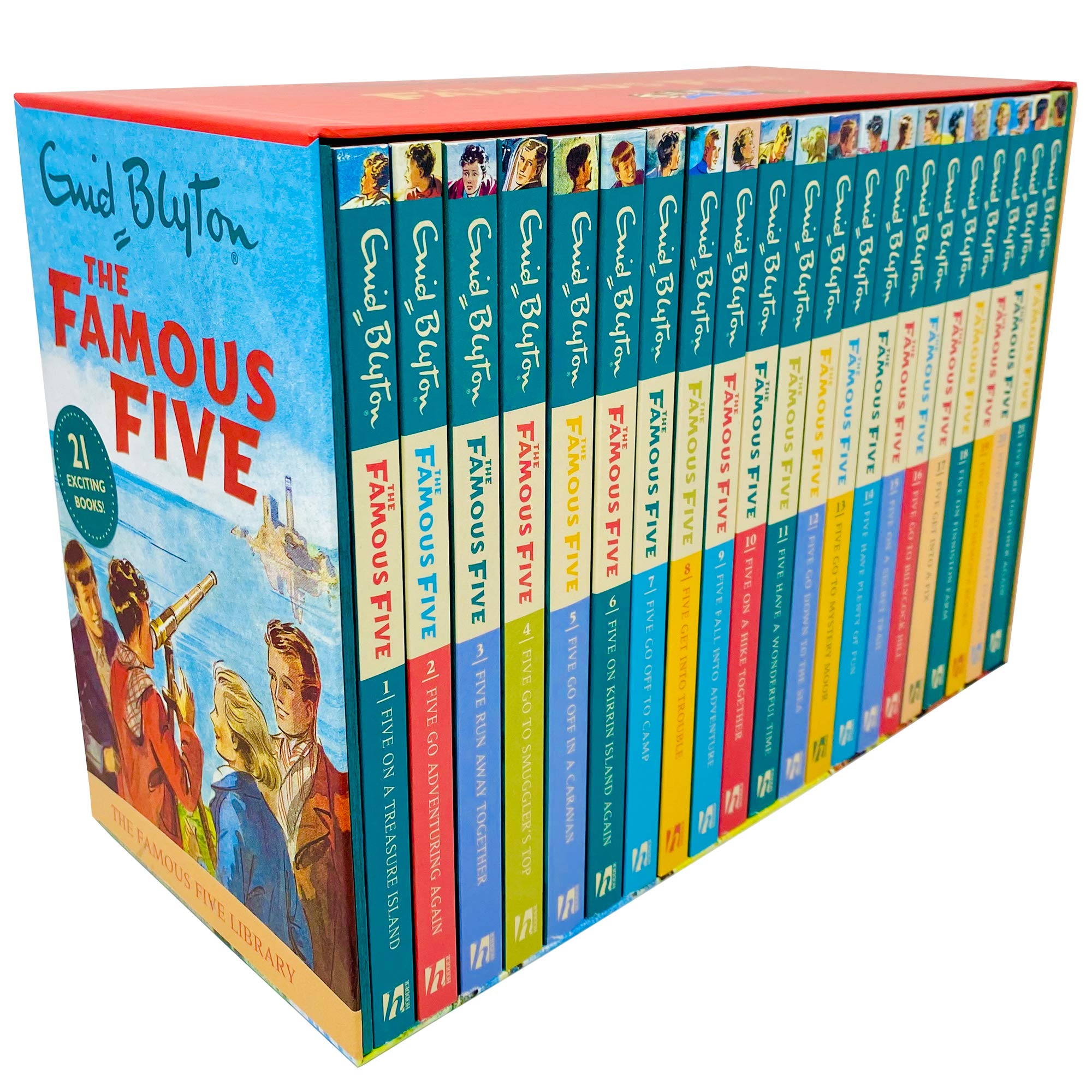Famous Five Complete Series by Enid Blyton - 21 Books Collection Set - Paperback - Ages 9-12