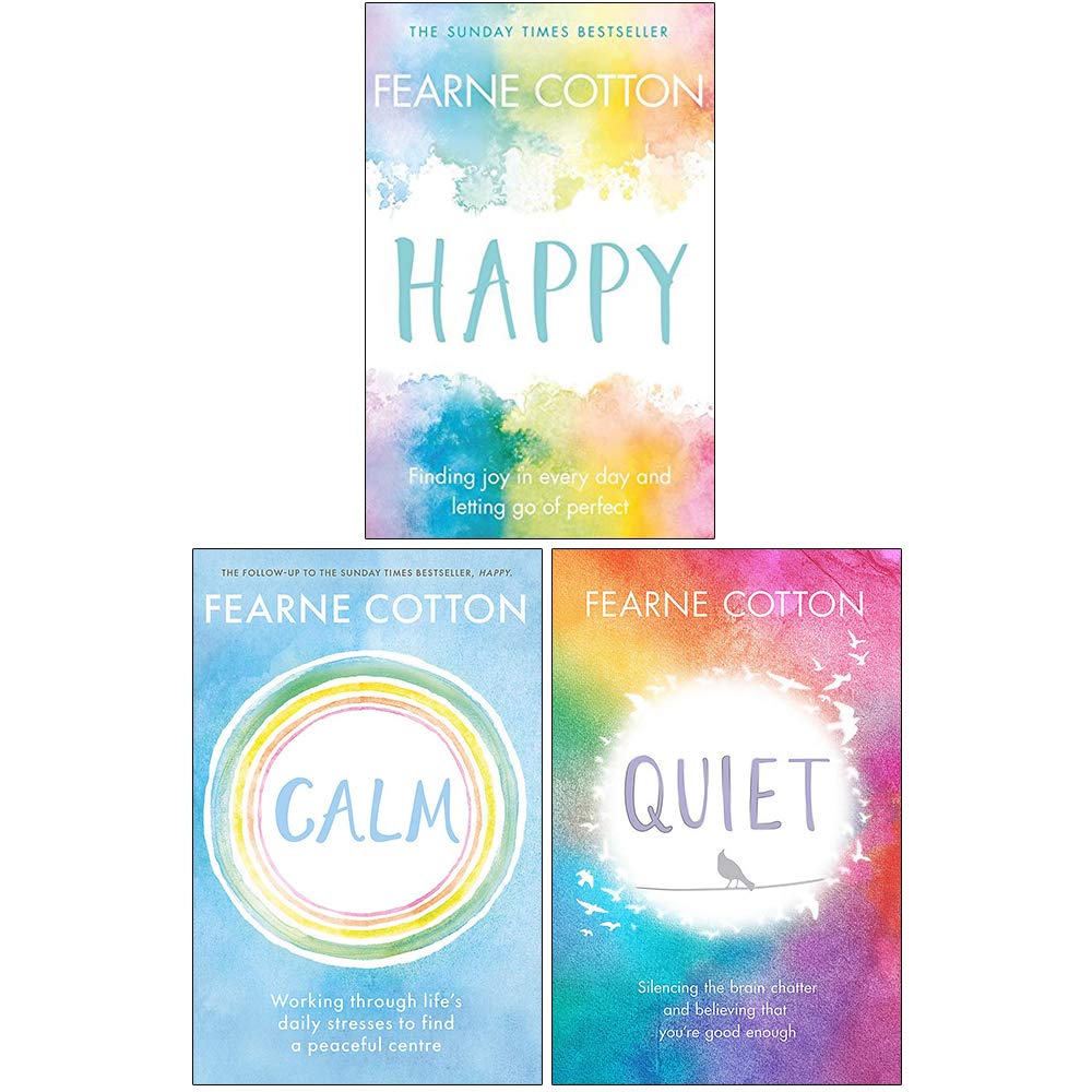 Fearne Cotton Happy Calm Quiet 3 Books Collection Set - Non Fiction Self-Help Paperback Box Set