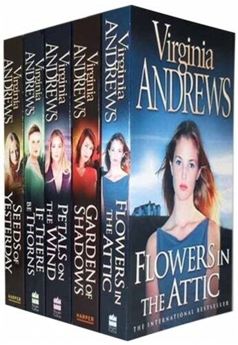 Flowers in the Attic Saga 5 Books Collection Set by V.C. Andrews - Paperback - Petals on the Wind, If There Be Thorns, Seeds of Yesterday, Garden of Shadows